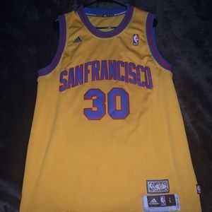 Steph Curry throwback jersey
